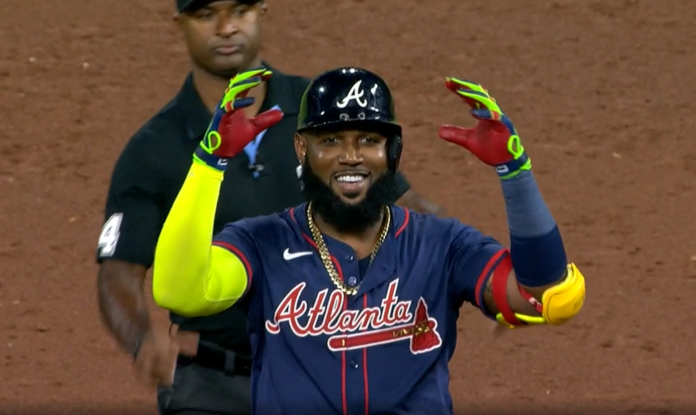 The top five longest home runs from the Braves in the 2024 season.