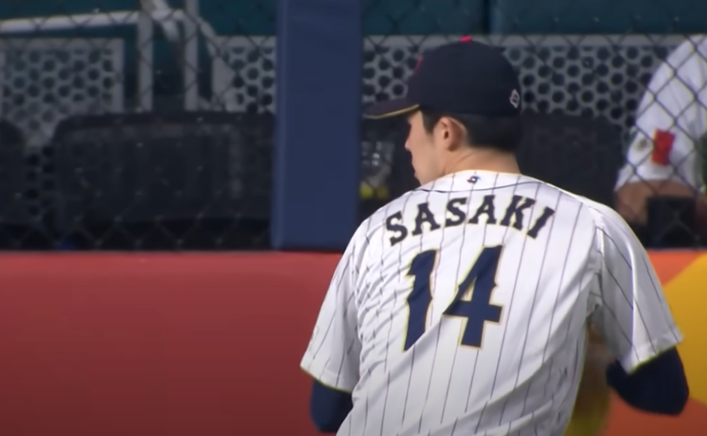 Sasaki’s MLB future remains as intriguing as his electric 102-mph fastball.