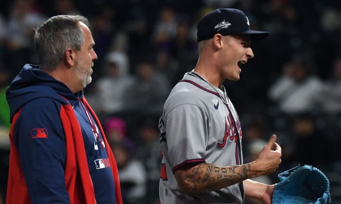 Braves Worry After Scary Moment in Rising Star's Night Braves Worry After Scary Moment in Rising Star's Night