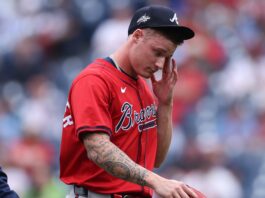 Braves Starter Exits Game After Pop in Elbow, Expecting the Worst