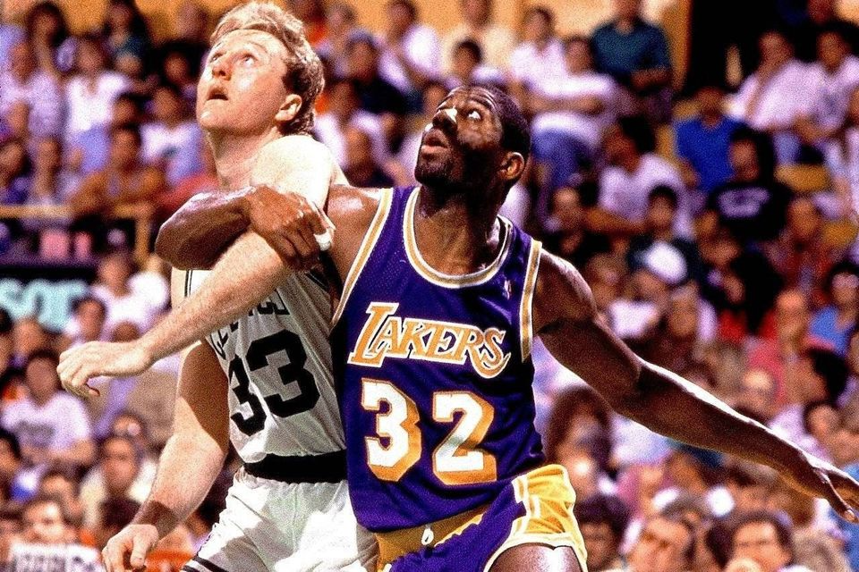 larry Bird and Magic Johnson