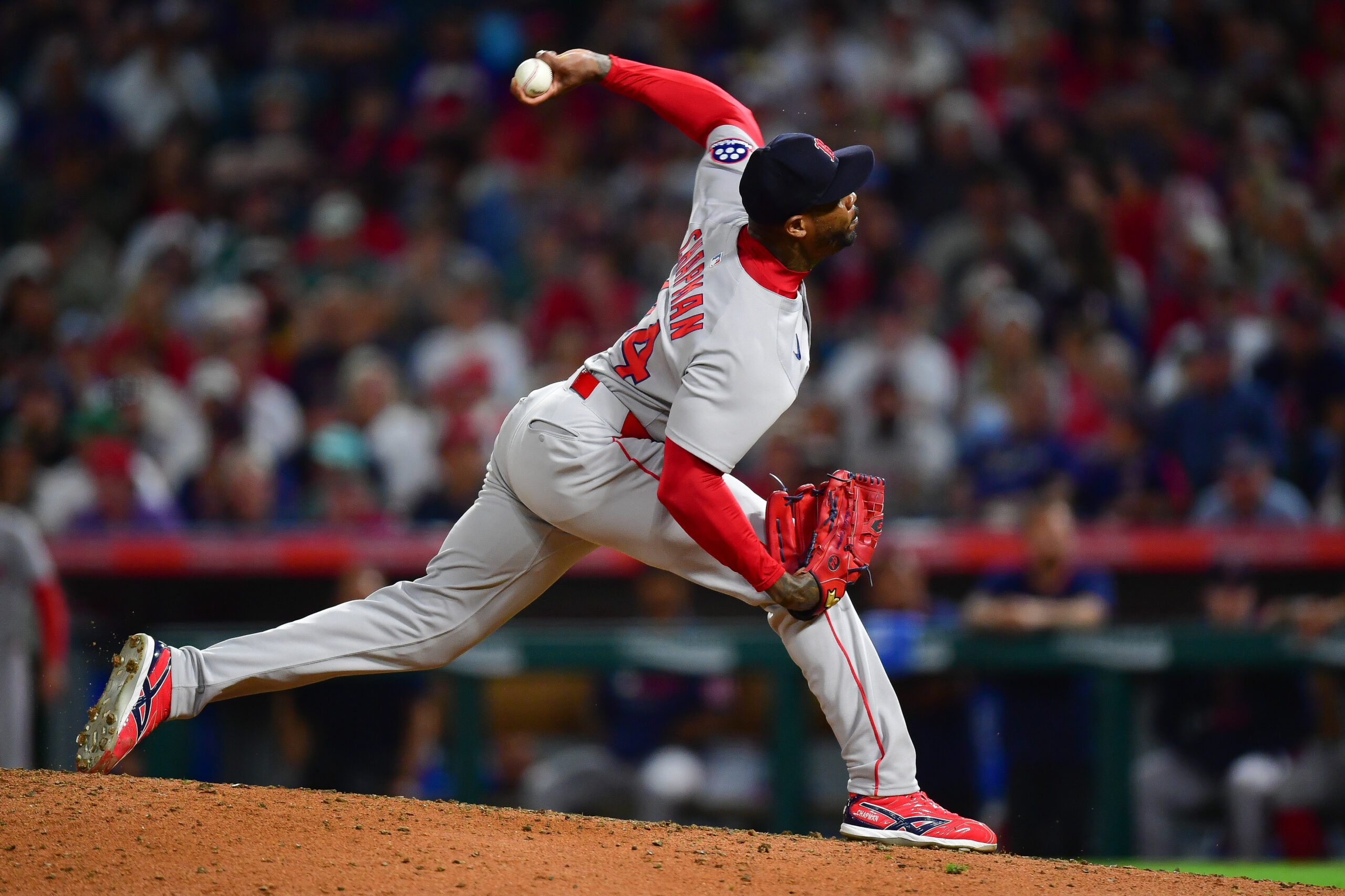 MLB Boston Red Sox at Los Angeles Angels - ATL Braves Country Aroldis Chapman Fireball