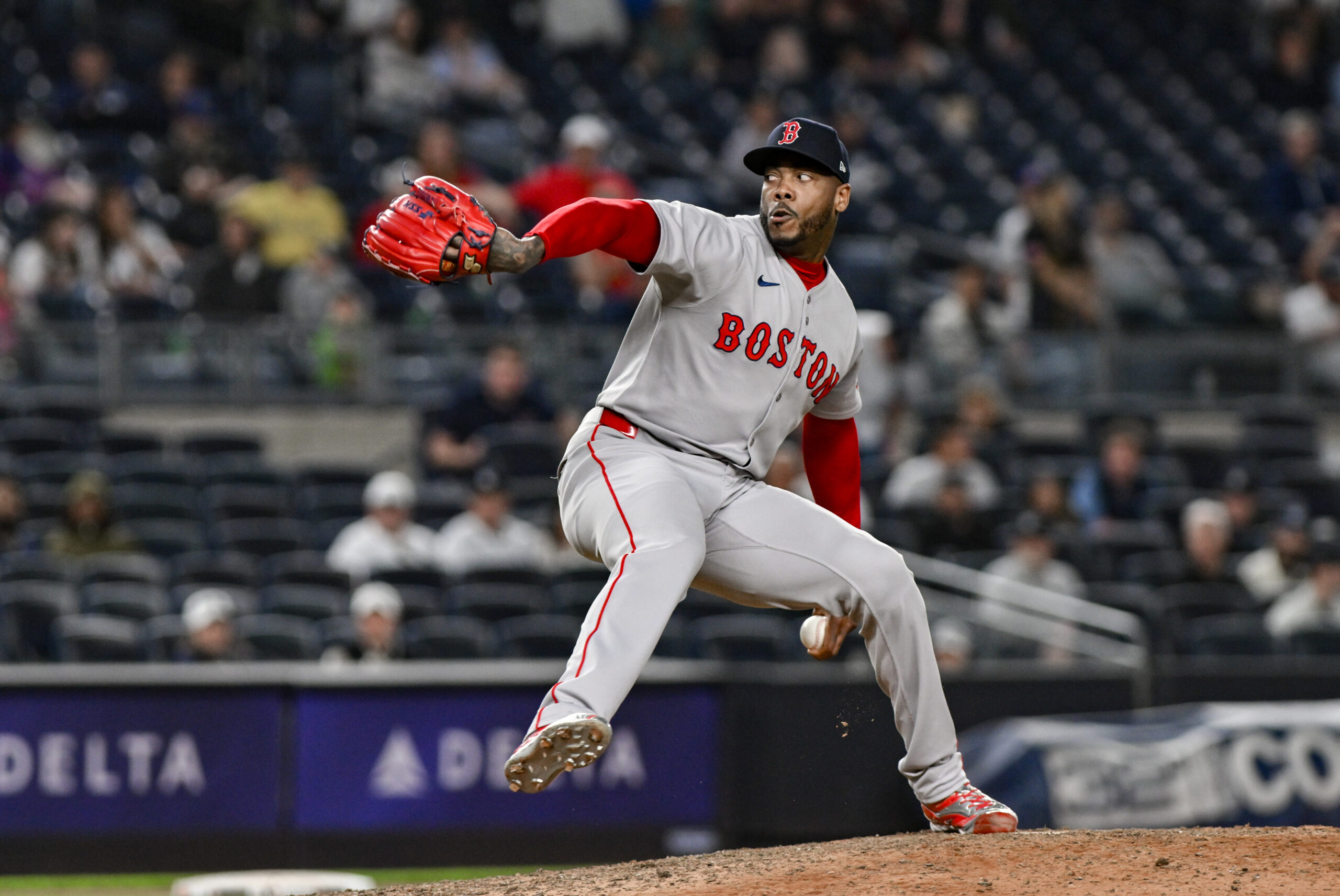 MLB Boston Red Sox at New York Yankees - ATL Braves Country Aroldis Chapman Pitch
