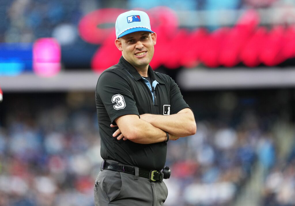 Mic Drop and an Umpire in Stitches - ATL Braves Country Mic Drop and an Umpire in Stitches