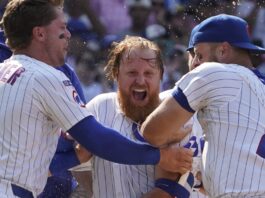 Chicago's 40-Year-Old Veteran Hits First Walk Off Home Run