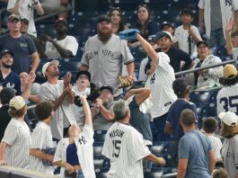Yankees Fan Surprises Crowd After Catching Home Run