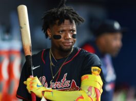 Benches Clear After Braves Acuña Jr. Gets Hit By Pitch
