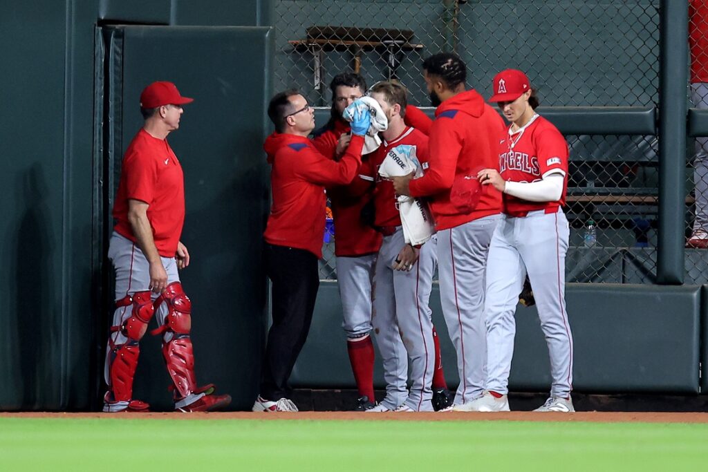 Teammates and Trainers Rushed to Help as Bloodied Ward Signaled for Aid
