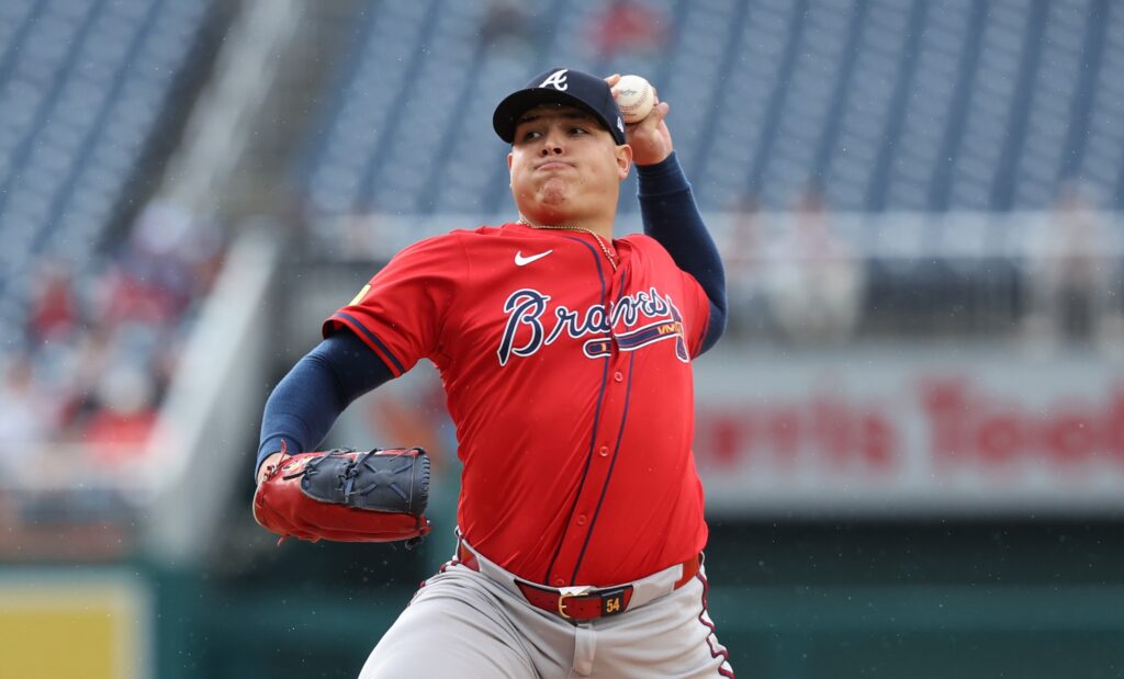 José Suarez Gets the Ball in Game One