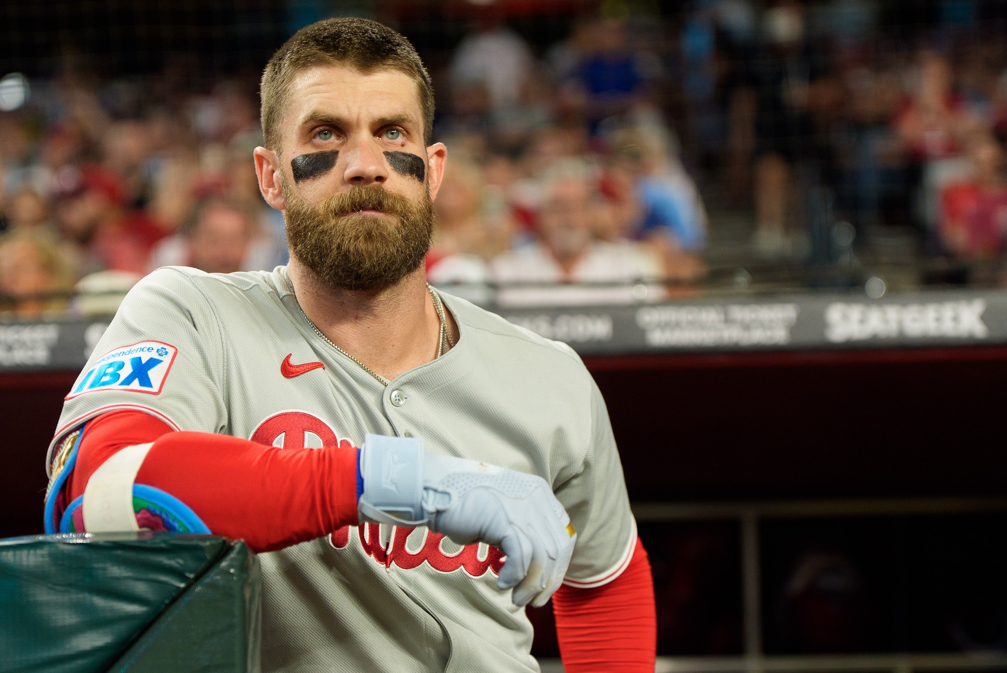 Bryce Harper Reacts to Boos after Phillies’ NLDS loss Bryce Harper Reacts to Boos after Phillies’ NLDS loss
