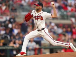 Braves Ace Shakes Off Illness And Dominates Athletics