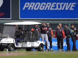 Tigers Star Lies Motionless After Sickening Collision