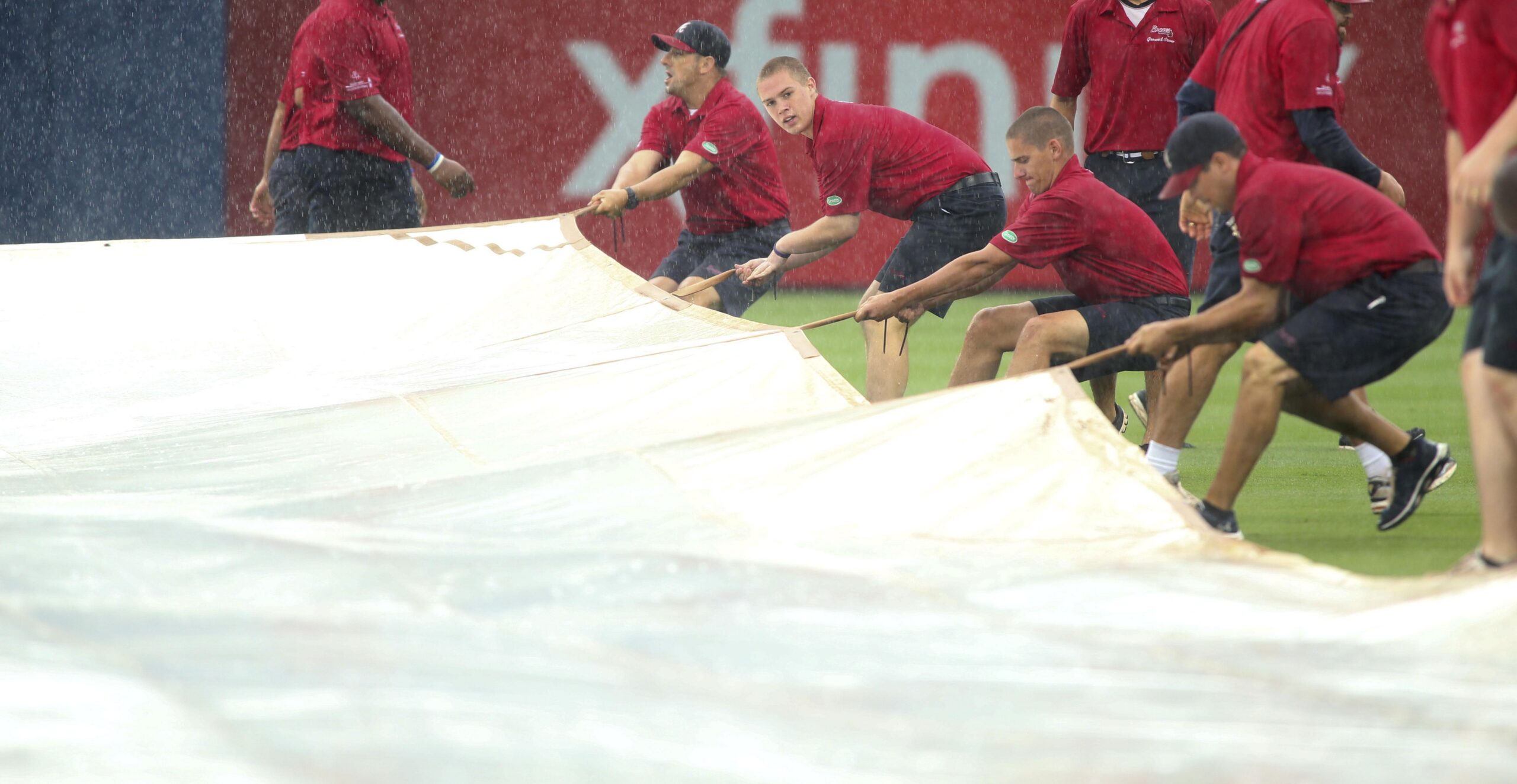 Braves Game Called Off After Torrential Downfall