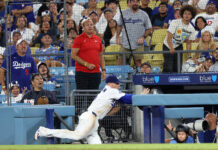 MLB Star Escapes Injury After Horrific Dugout Fall MLB Star Escapes Injury After Horrific Dugout Fall
